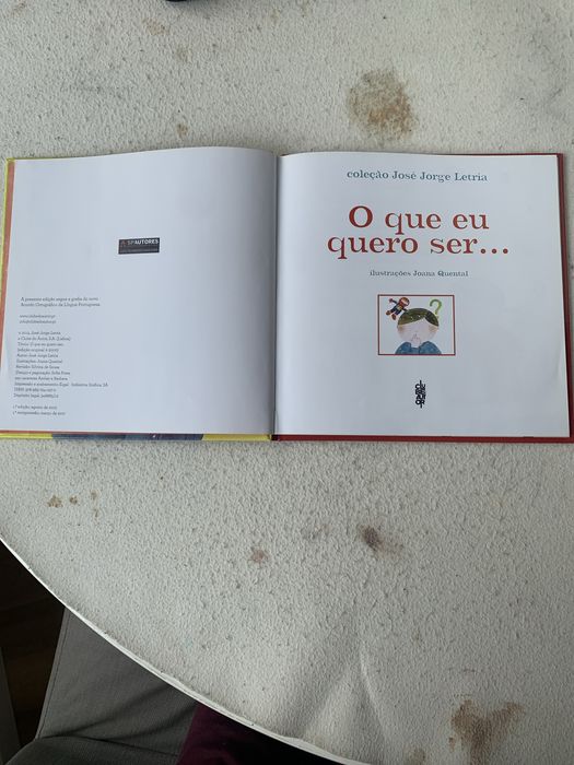 Livro “ O que eu quero ser … ”