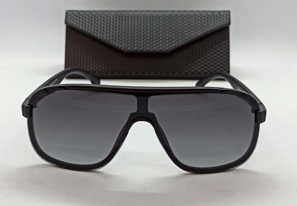 Carrera очки маска мужские черные стильные в футляре