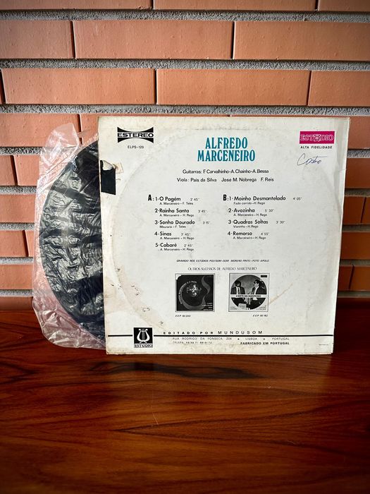 Disco vinil Alfredo Marceneiro e o fado