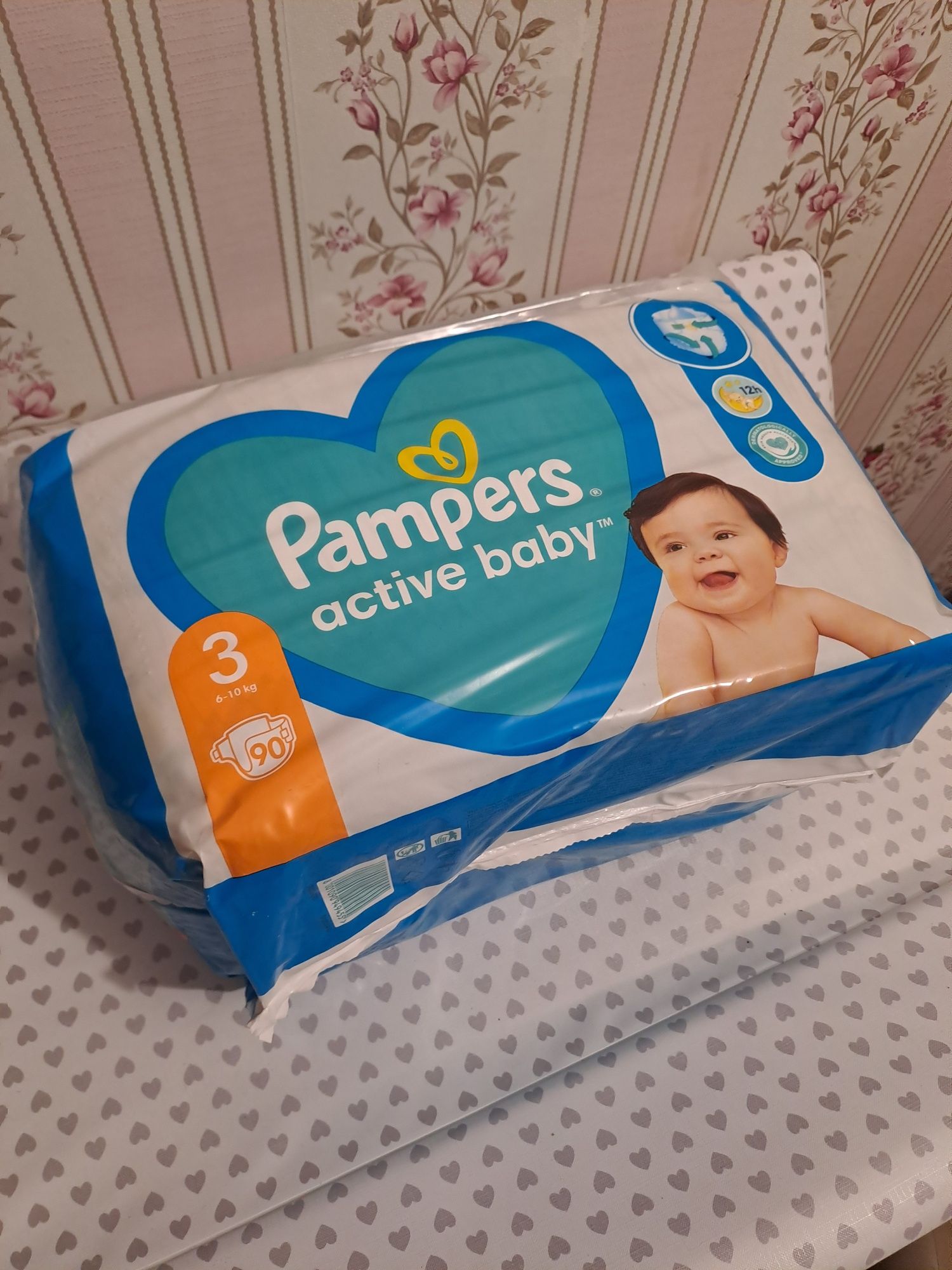 Распродажа! Памперсы pampers active baby 90 штук