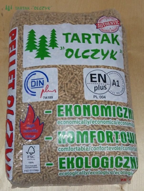 NAJLEPSZY Pellet OLIMP 19,80MJ/kg Certyfikowany ENplus-A1 STELMET