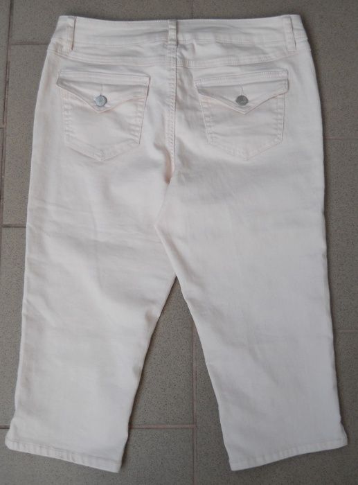 Leginsy D.Jeans Spodnie Rybaczki Jasny RÓŻ Super stan USA Lato r.40/42