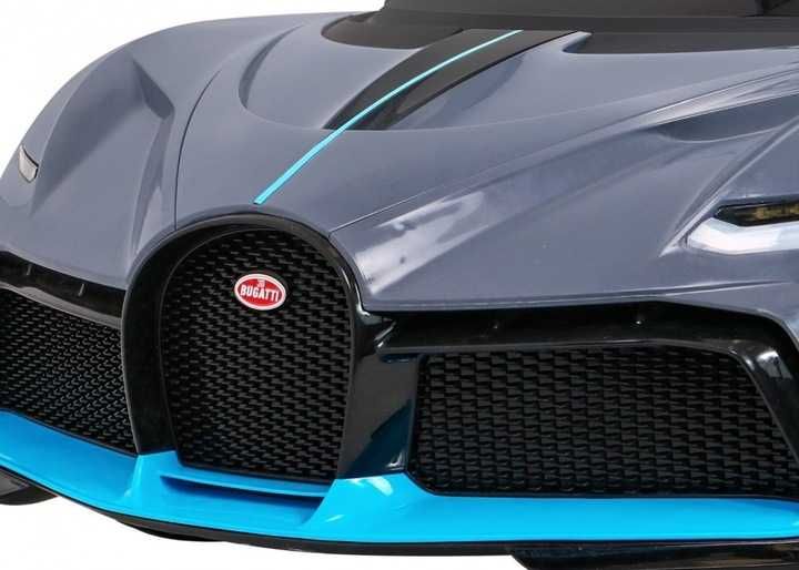 Autko na akumulator Bugatti Divo dla dzieci Pilot Wolny Start LED MP3