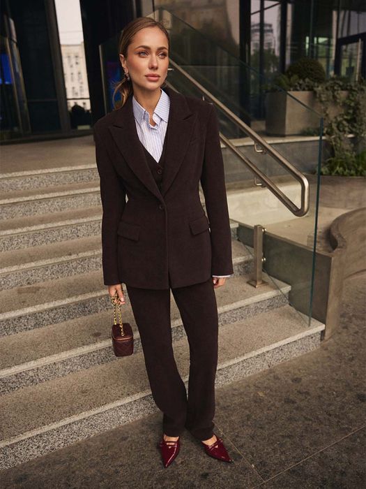 Приталений піджак one by one вельвет