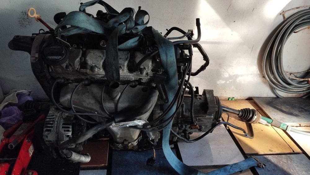 Motor e caixa arranque alternador transmissão VW polo