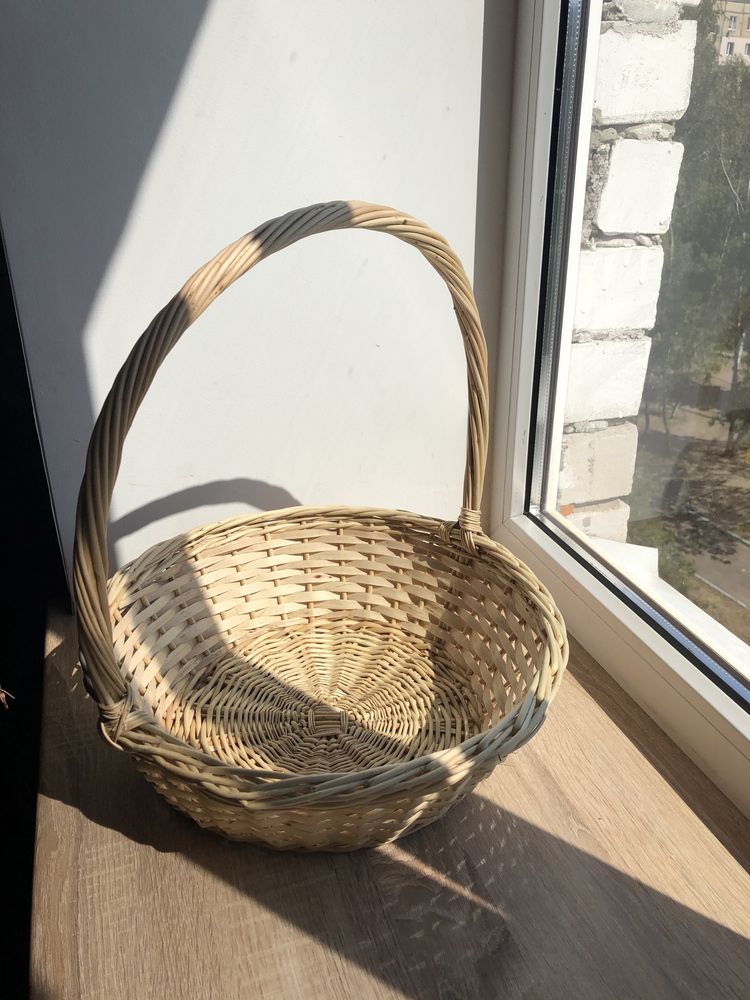 Плетеная корзина из лозы, для фруктов, корзина подарочная, пасхальная