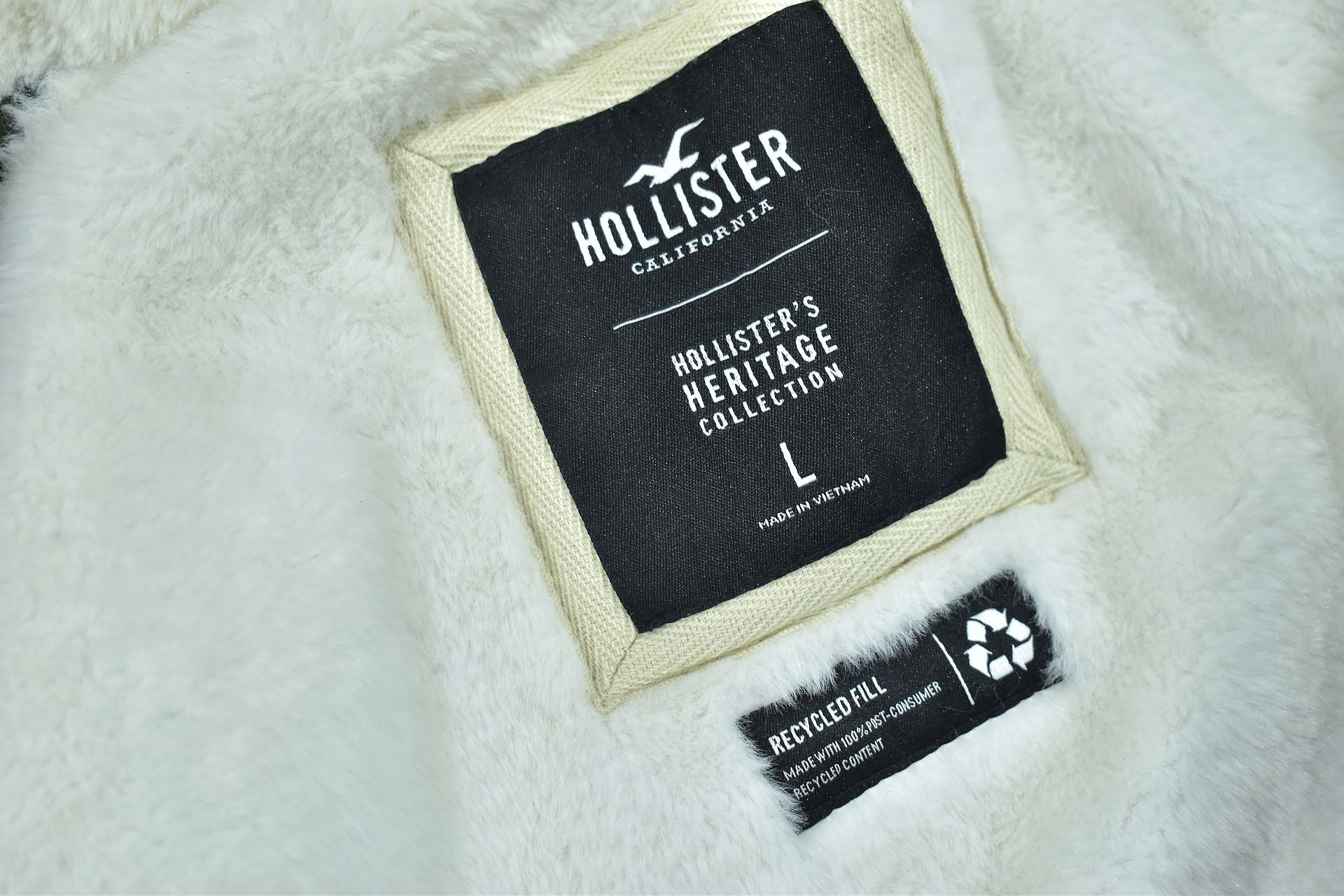 HOLLISTER Zimowa Ocieplana Kurtka Damska Parka / L