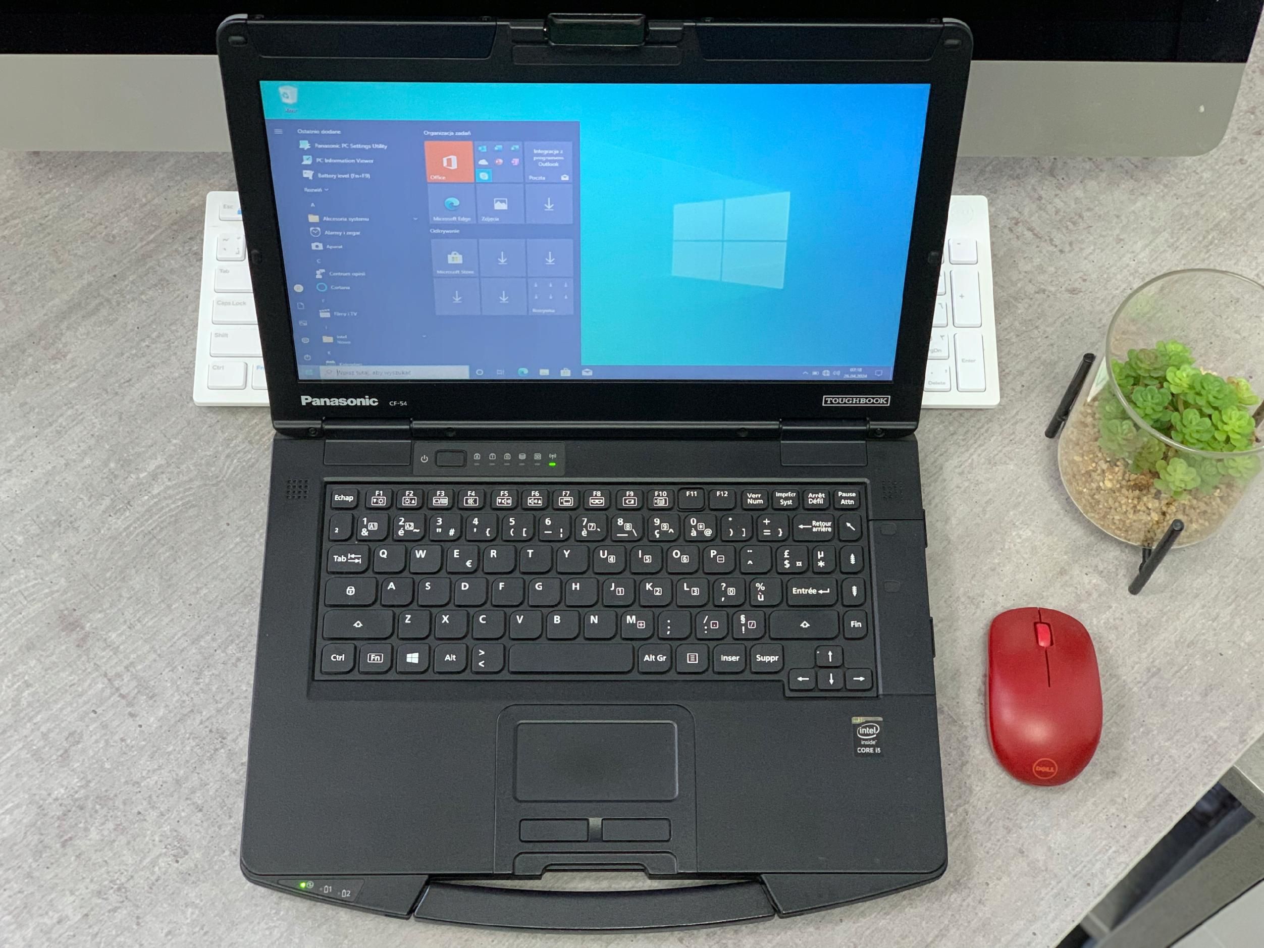 Pancerny Laptop Panasonic CF-54 i5-5300u 16GB 256SSD do Warsztatu