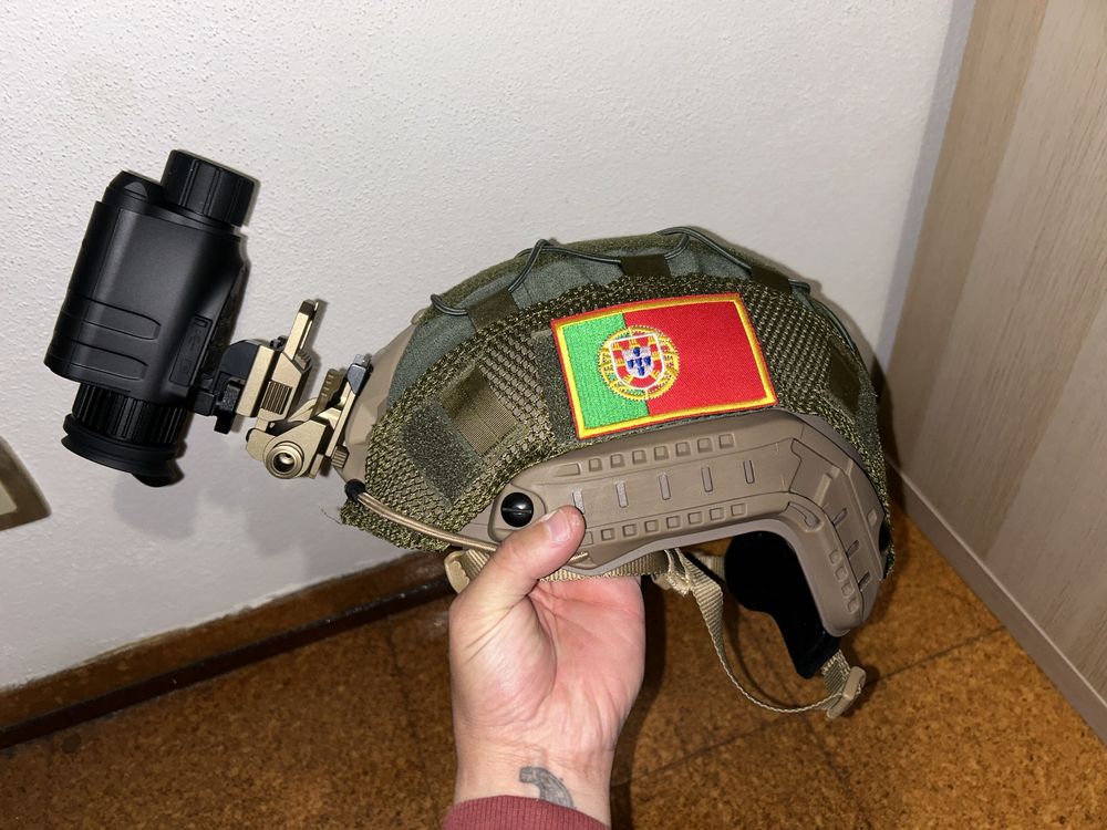 Capacete FMA tactico completo Visao noturna Airsoft