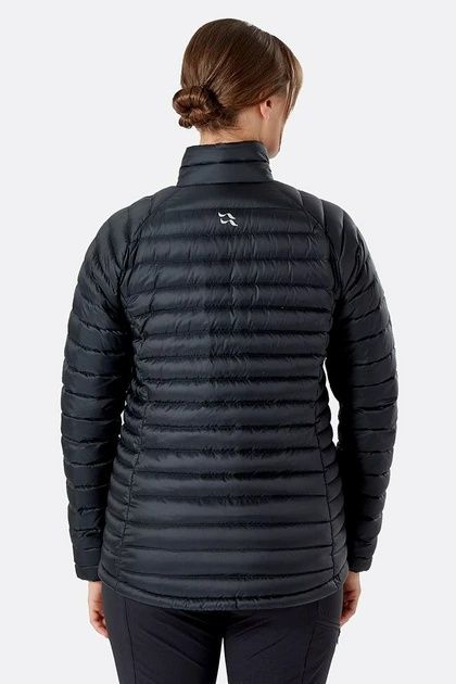 Куртка пуховая с капюшоном Rab Microlight Jacket Черный-Бирюзовый