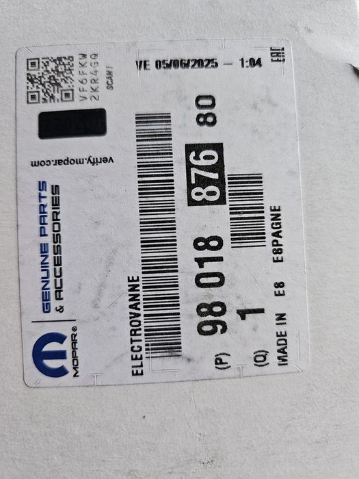 Oryginalny Elektrozawór podciśnienia turbo 2.0hdi 163km pegeout citroe