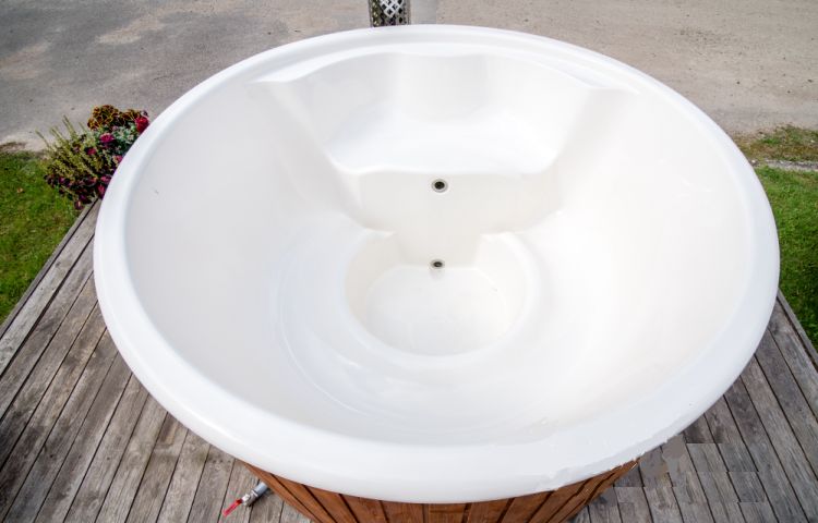 Balia kąpielowa HOT TUB 180 cm fiberglass piec zintegrowany hydromasaż