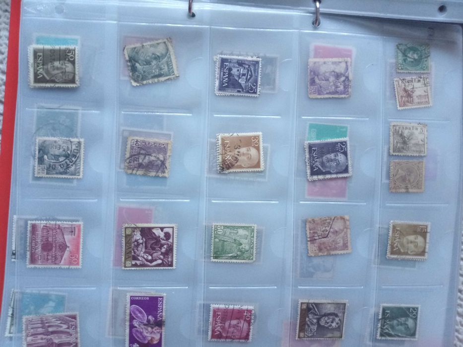 Filatelia   1.500 selos usados - vende - Troca  .