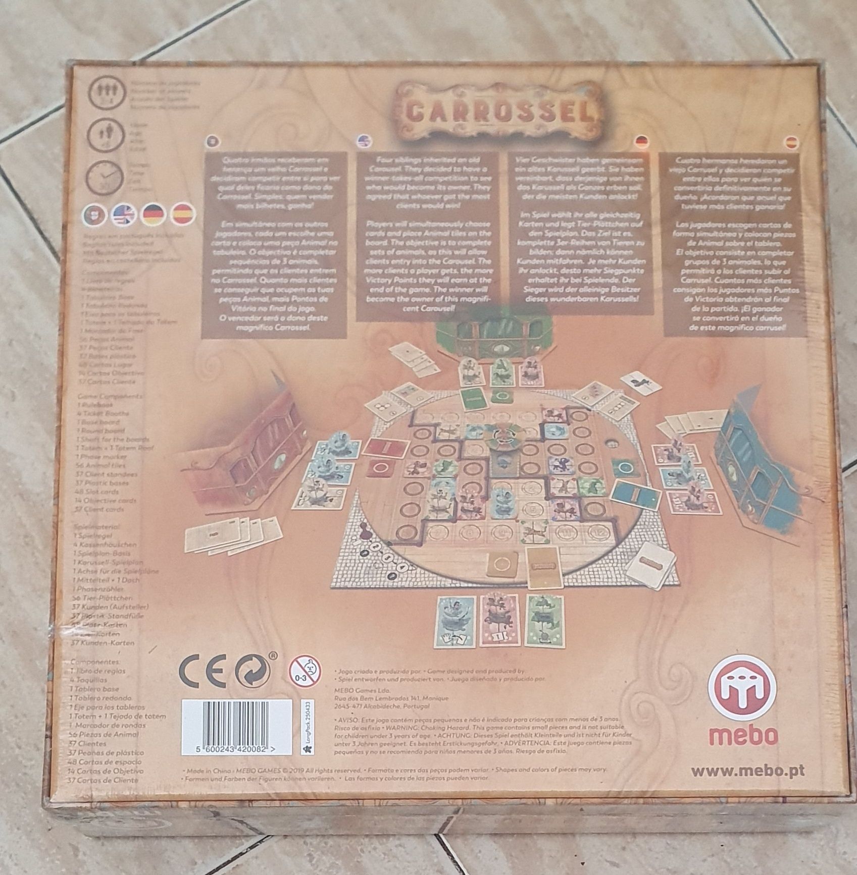 VENDO Carrocel jogo tabuleiro / boardgame NOVO