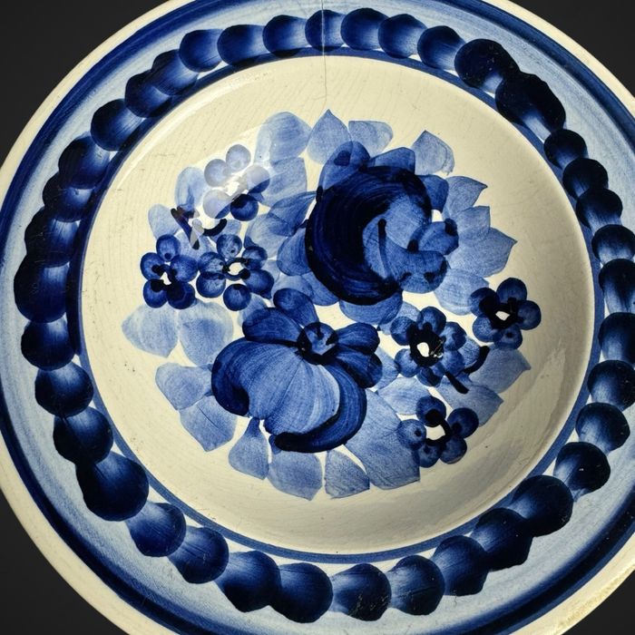 Miseczki miski Fajans Włocławek niebieskie kwiaty B4/113012