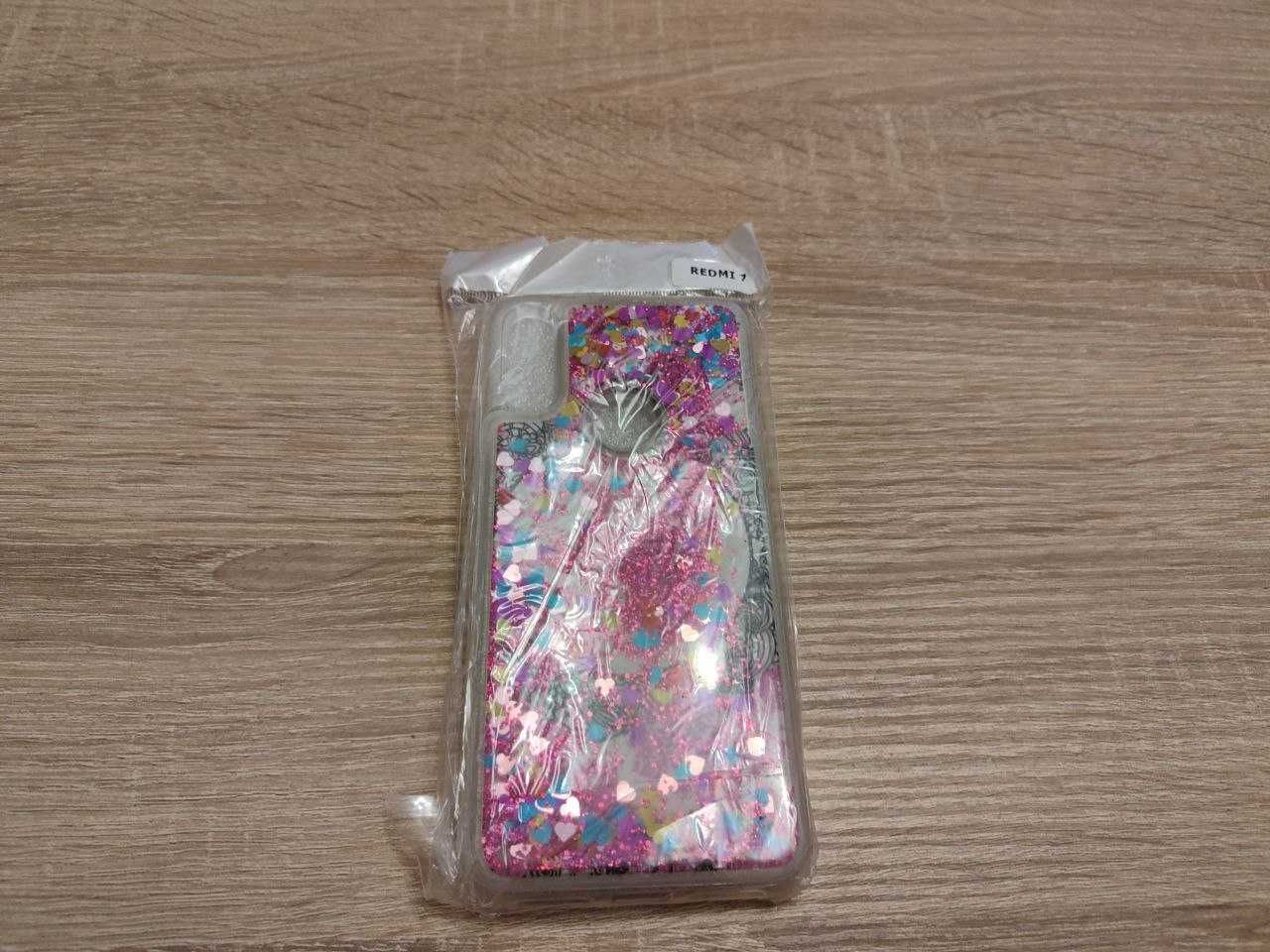 Силіконовий бамбер Glitter 2 мм з мікрофіброю для Xiaomi Redmi 7/7Pro