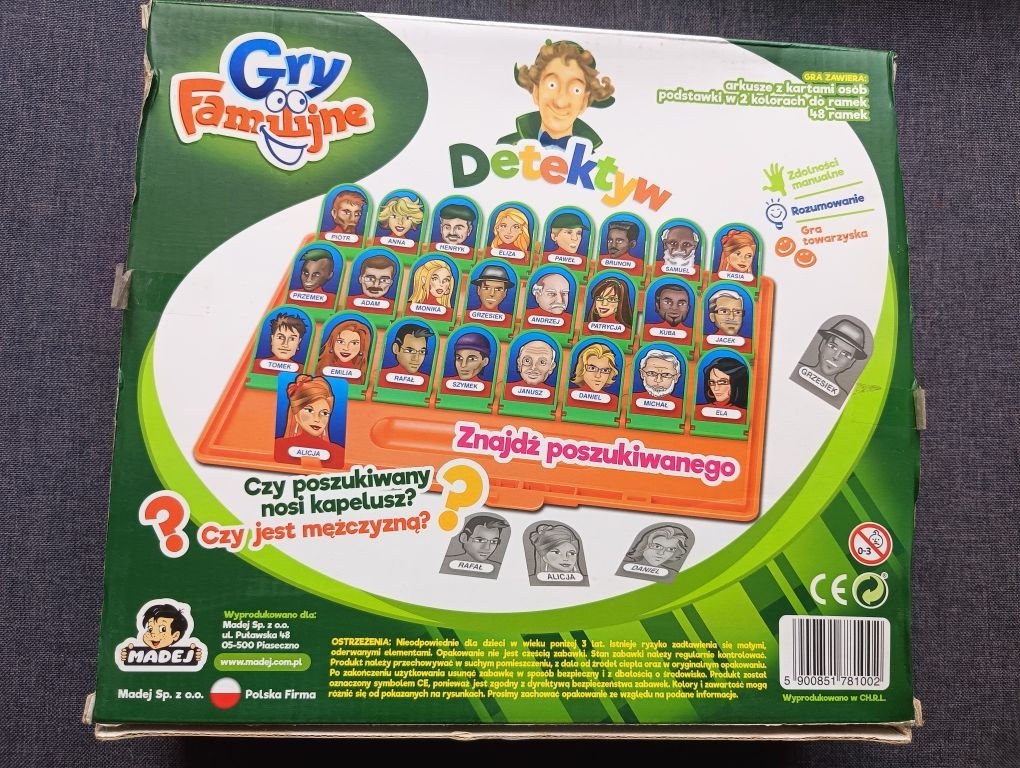 DETEKTYW rodzinna gra planszowa