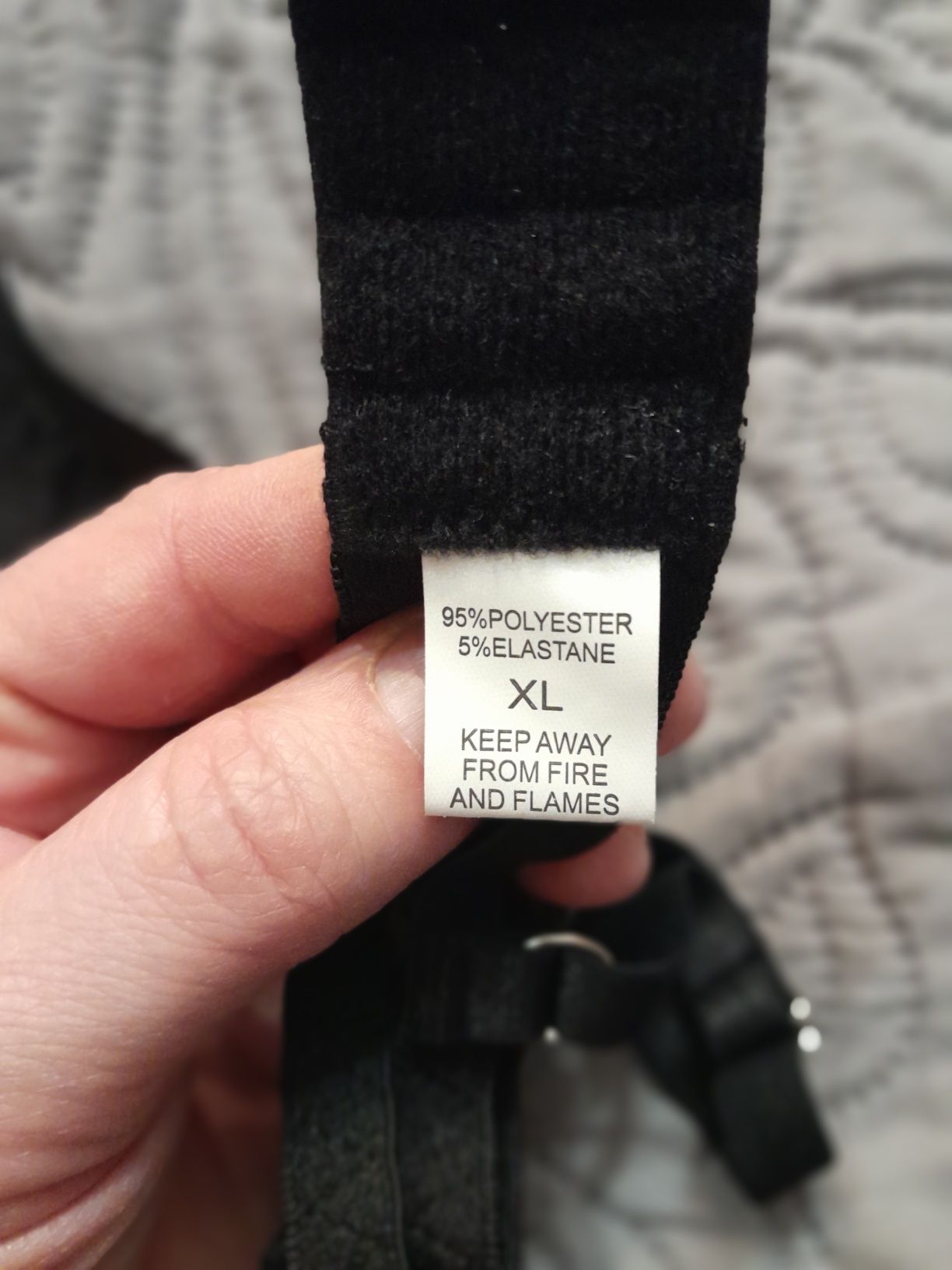 Zmysłowy komplet bielizny pas XL