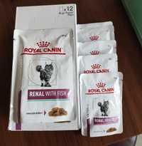 REZERWACJA 18 szt. Royal Canin renal dla kota (ryba/wołowina)