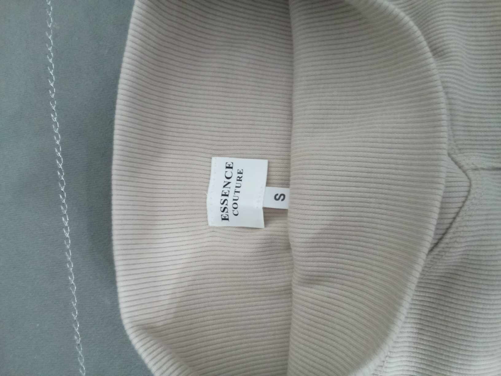 Legginsy prążek kolor beż