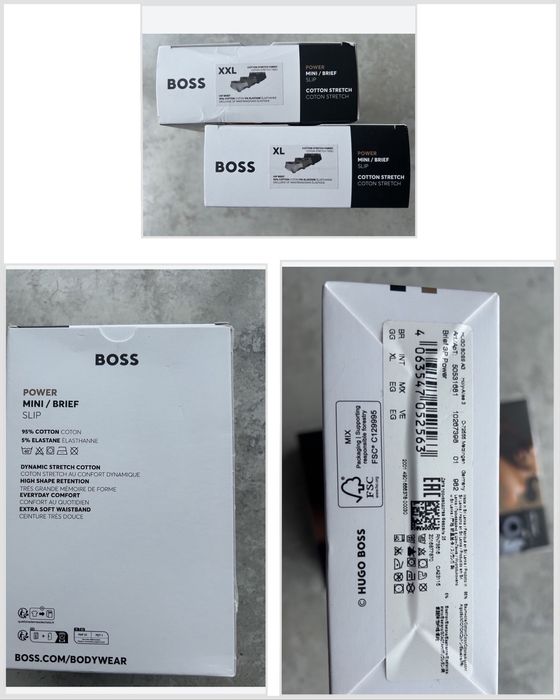 Чоловічі труси плавки сліпи боксери Boss XL XXL білизна нижня мужская