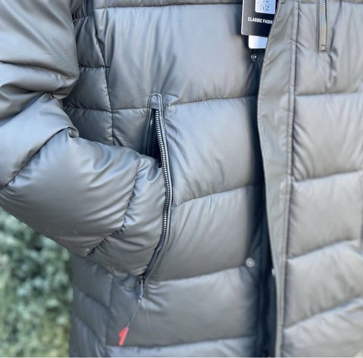 Чоловічі куртки подовжені вініл