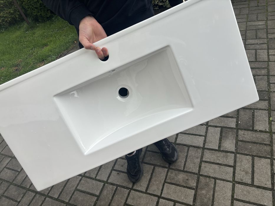 Umywalka łazienkowa 101x46 cm
