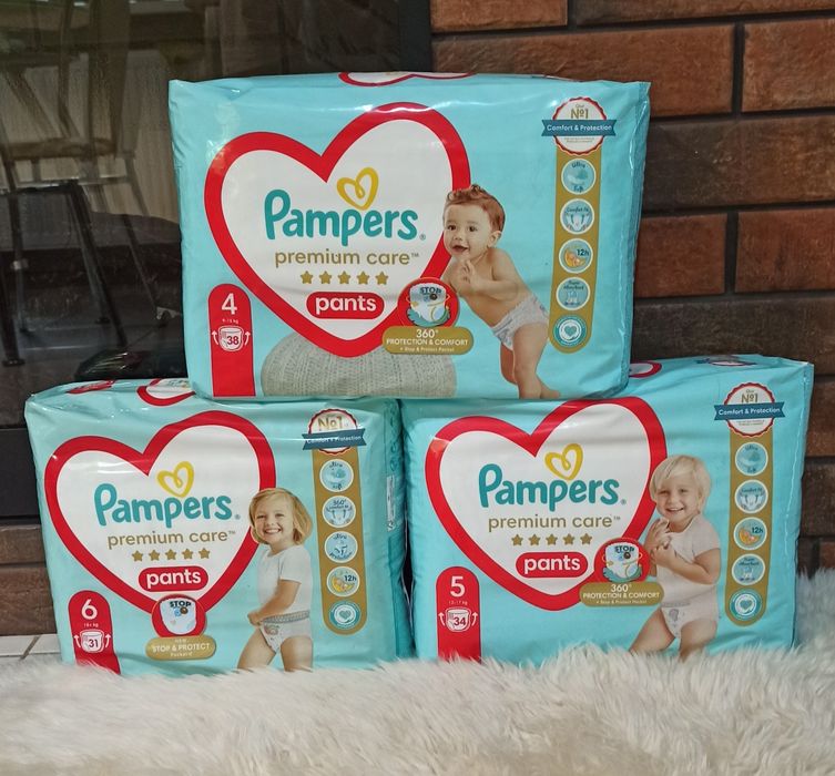 Pampers premium care pants 4,6розмір!
