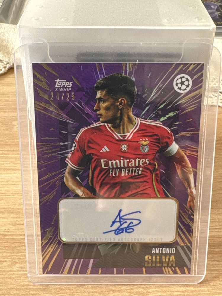 Topps Gold X Whip - Antonio Silva Benfica Autografo 24/25