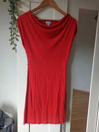Sukienka czerwona H&M, rozmiar XS