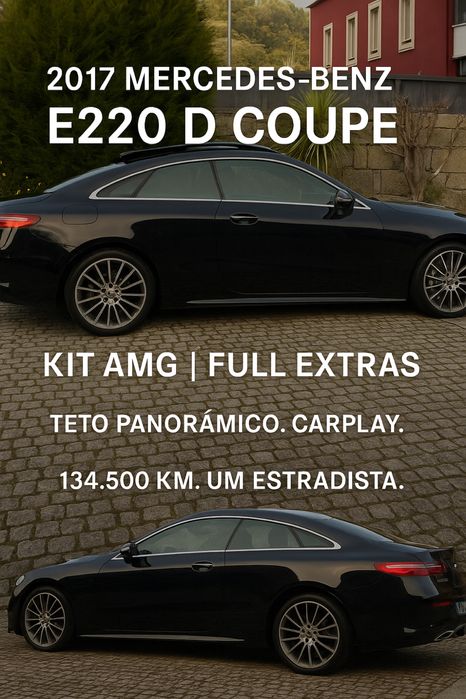 Mercedes-Benz E220 D Coupé AMG | Full Extras | Um Estradista de Classe