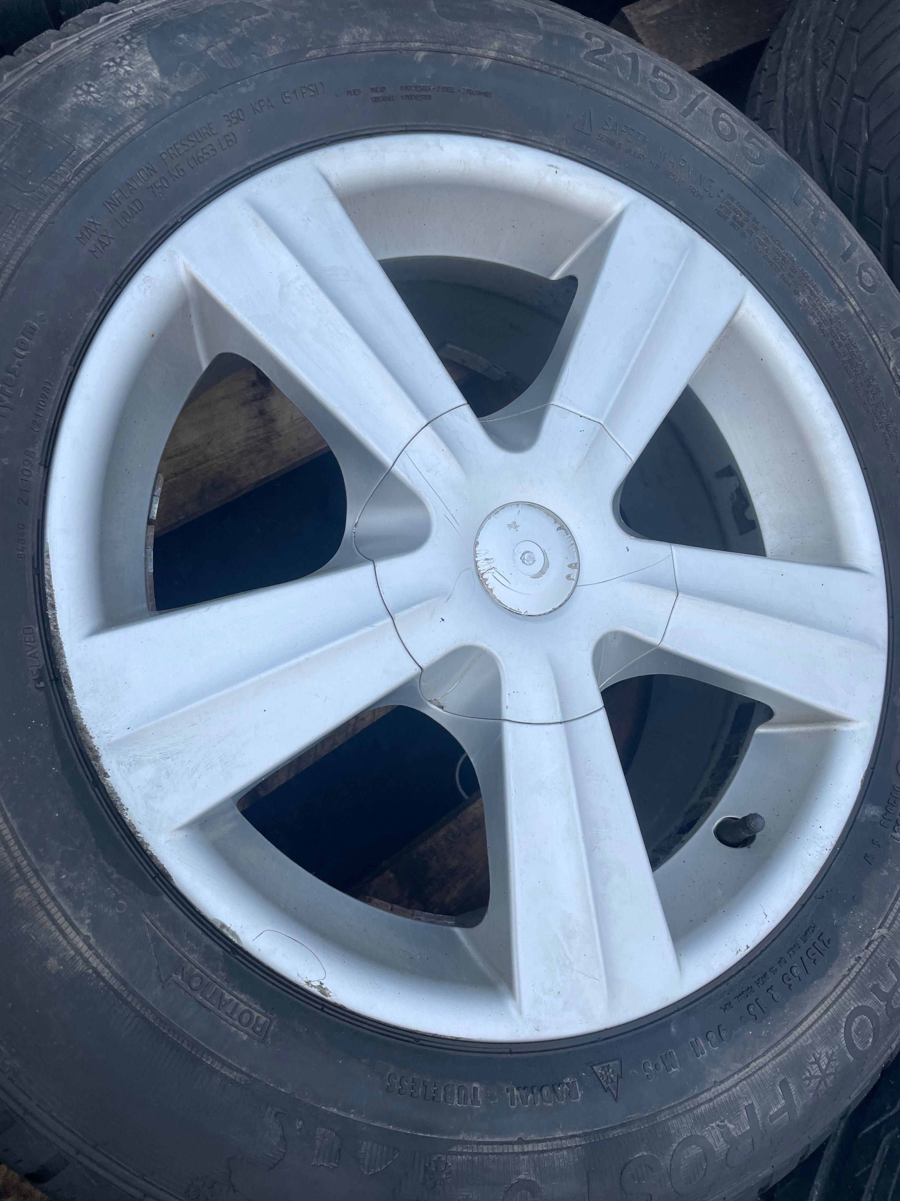 Felgi aluminiowe ORYGI HONDA CRV 16 5x114,3 Opony ZIMOWE 215/65R16