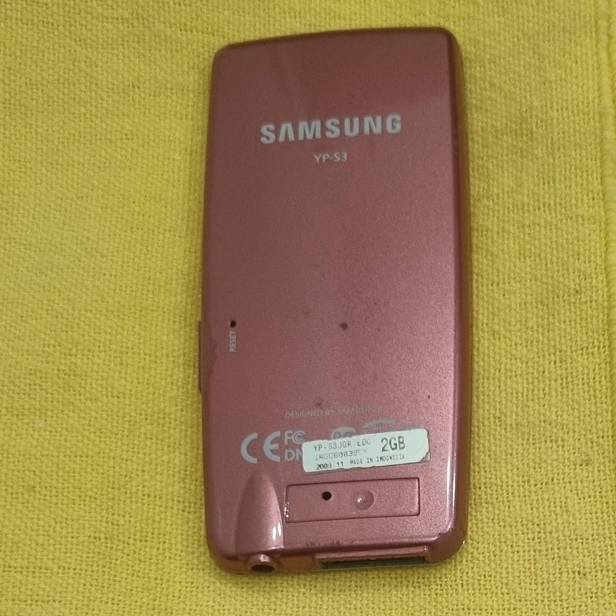 MP4 Samsung falta Carregador