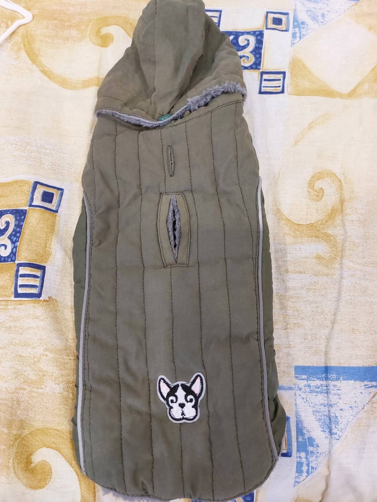 Тепле пальто куртка для собак на флісі Ctomche вуличний одяг хакі