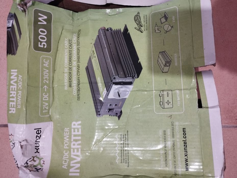 Inversor 500W para 230V