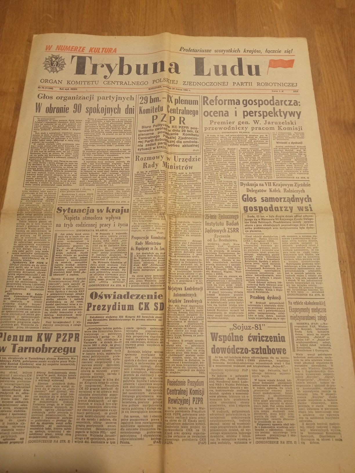 Trybuna Ludu z 22.01.1981