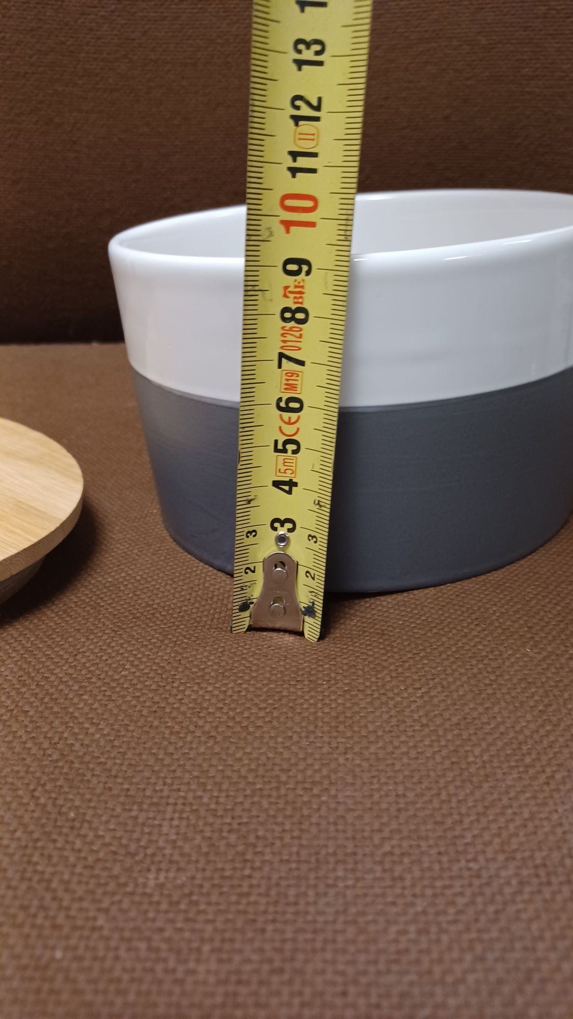 Pojemnik ceramiczny na żywność 0.75 L lub do kuchni lub do łazienki