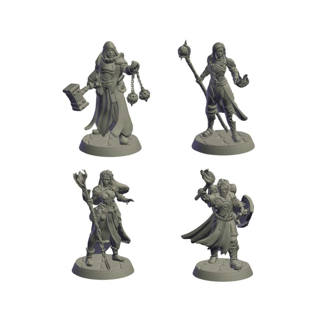 Miniaturas de Resina para RPG - Todos os tamanhos