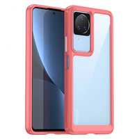 Etui Outer Braders z Ramką do Xiaomi Poco F4/5g czerwony