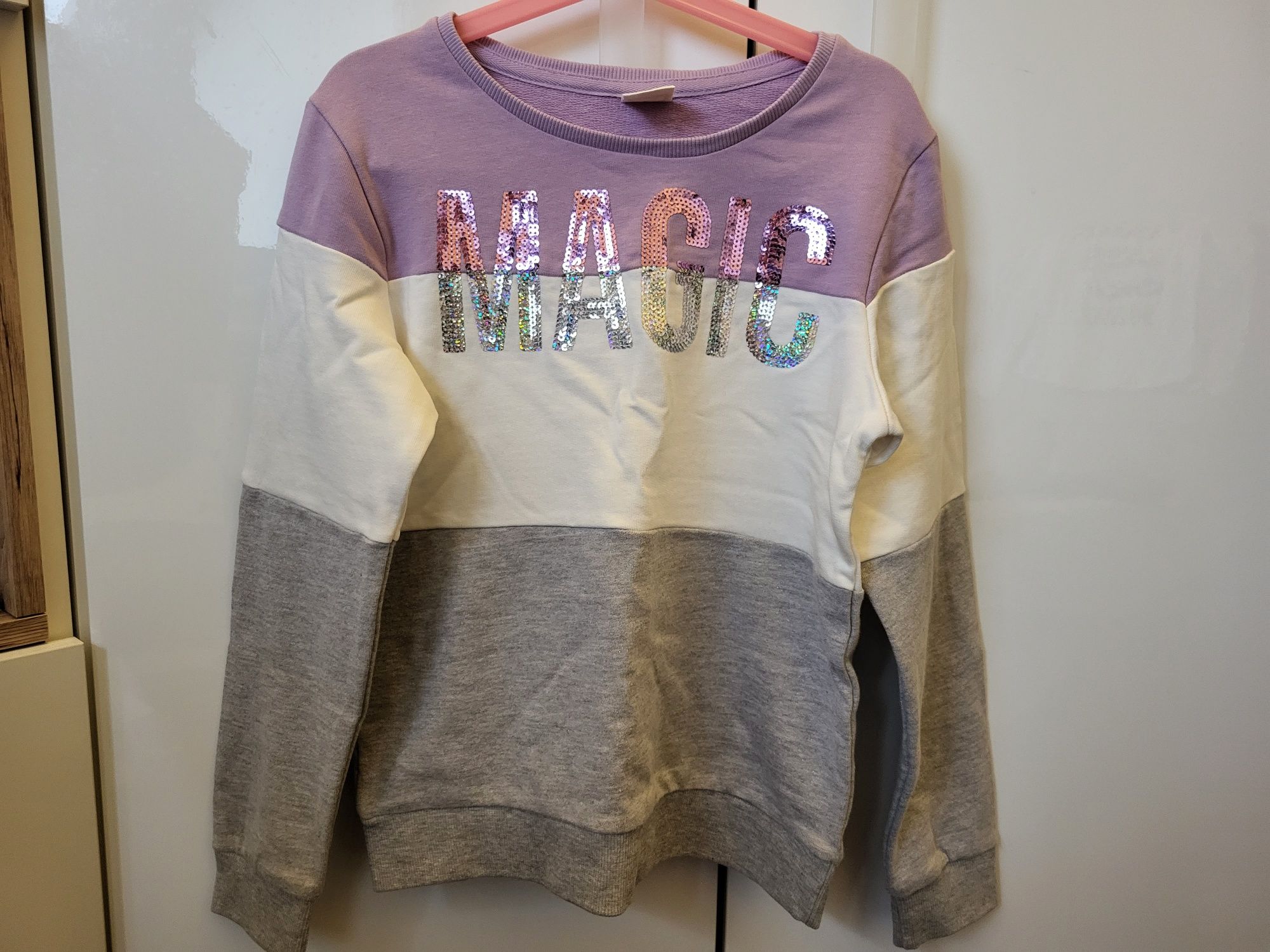 Bluza dla dziewczynki cekin 140 Cool Club