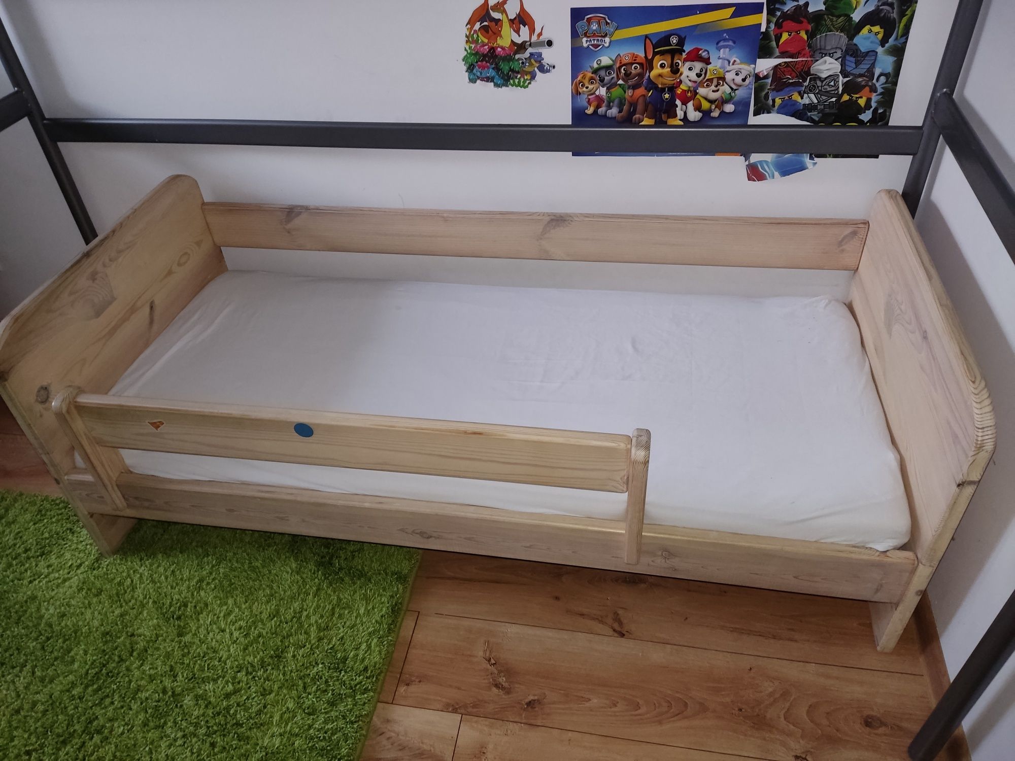 PILNE - Łóżko drewniane dla dzieci 70x160 cm