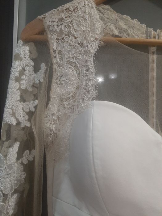 Свадебне плаття рибка + фата