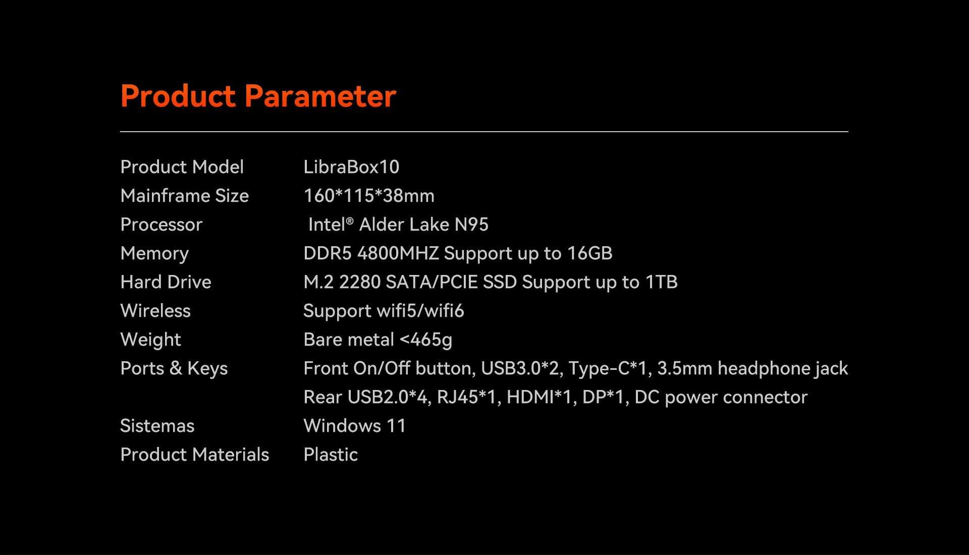 Adreamer LibraBox10 Міні ПК Mini PC Intel N95 8+512Gb DDR5 Windows 11