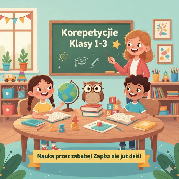 Korepetycje kl 1-3 Czarna Woda, Kaliska,  Zblewo