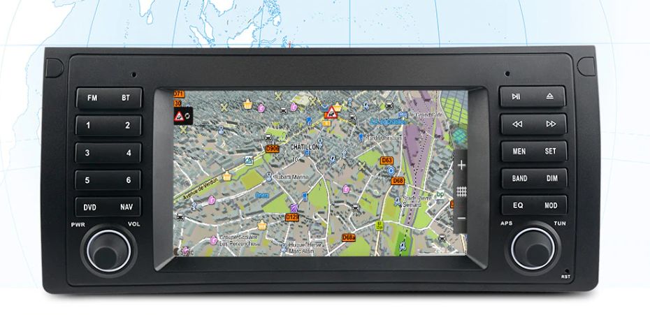 Radio nawigacja BMW 5 E39 1996=2003 X5 E53 E38 BlueTooth ANDROID 10