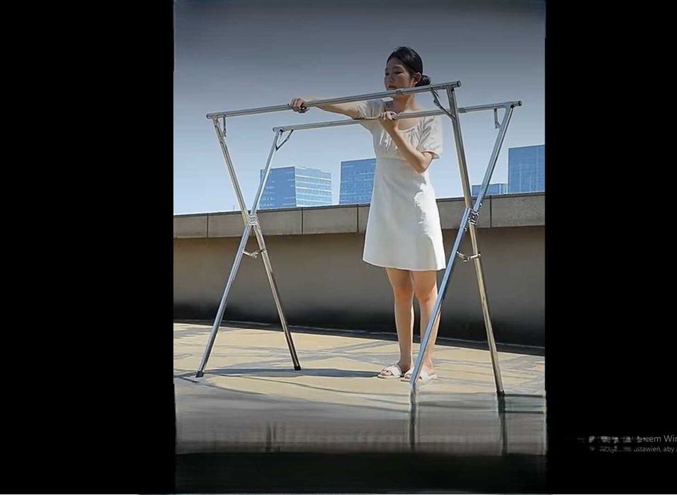 Duża Suszarka na Pranie Ubrania 130x200cm Udźwig 50kg POWYSTAWOWA