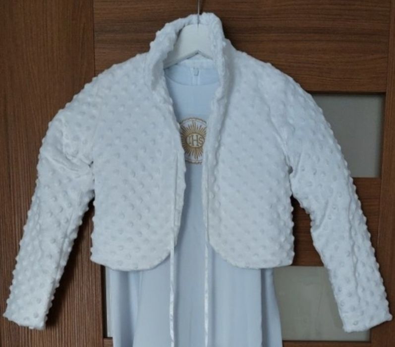 Bolerko do alba sukienka komunijna