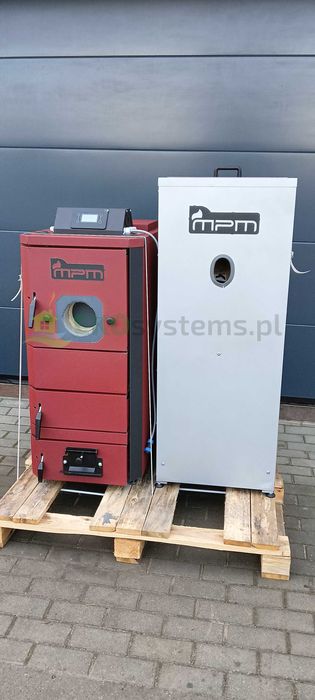 Kocioł hybrydowy, dwupaliwowy na pellet, drewno MPM Wood Pell 14 kW