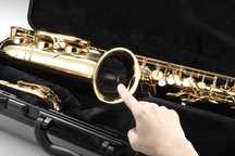 HERCULES DS432 statyw na saksofon tenorowy chowany do czary saksofonu