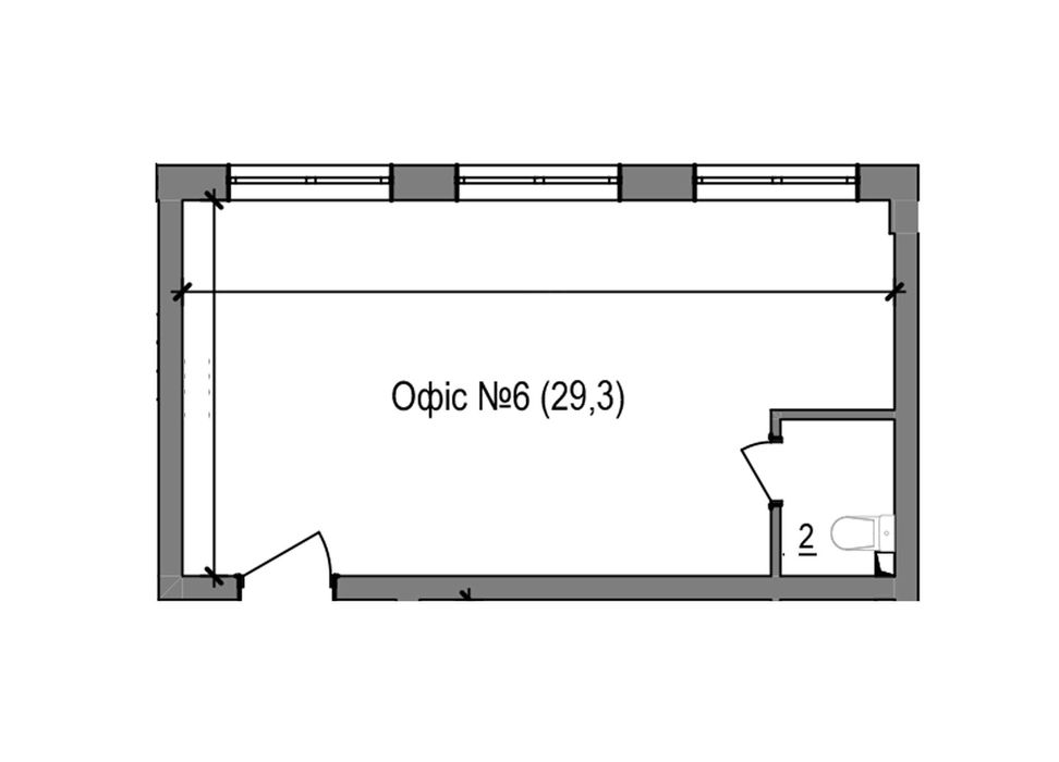Продаж комерційного приміщення від забудовника 29,3 м², Брюховичі